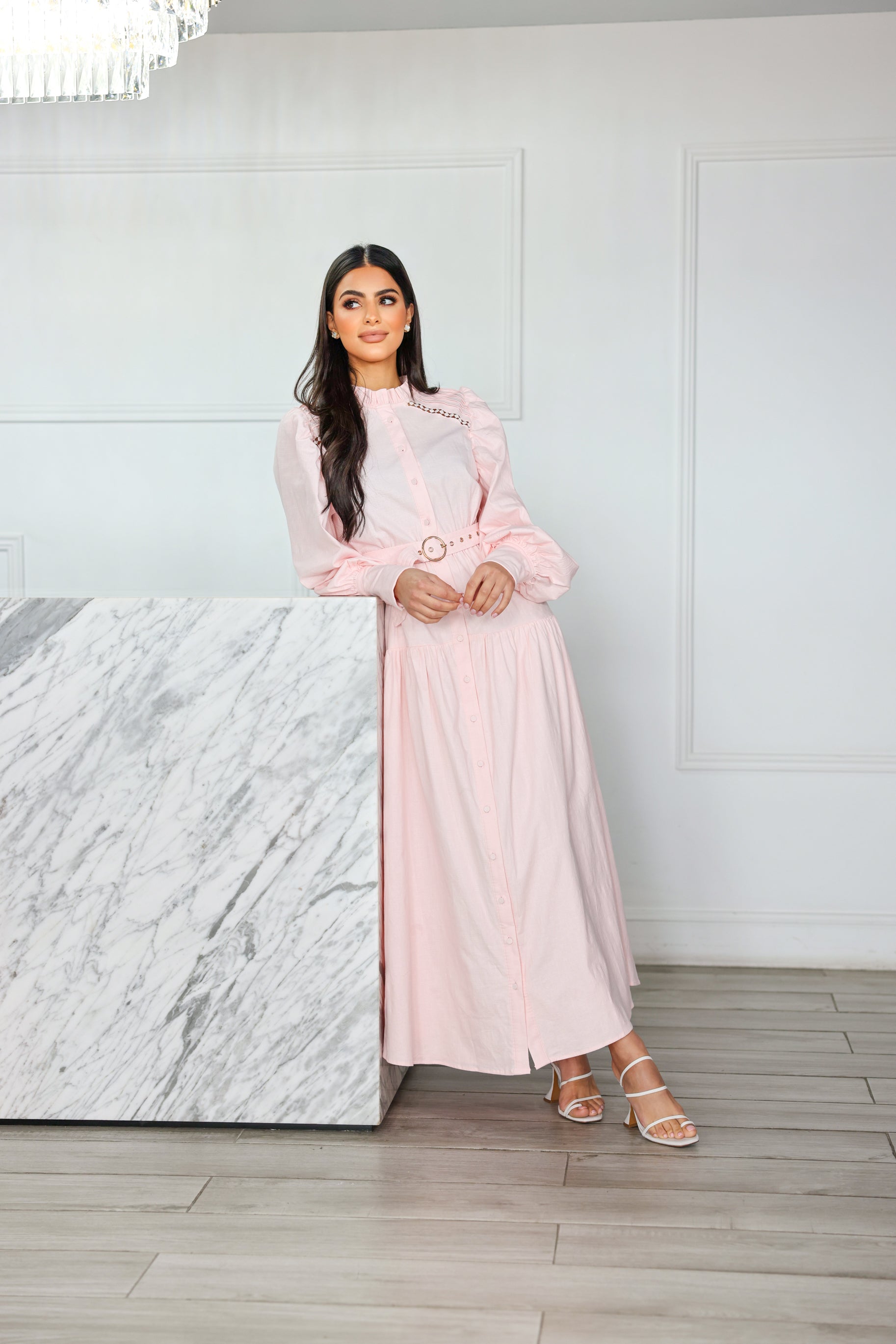 LENNY DRESS BALLET PINK