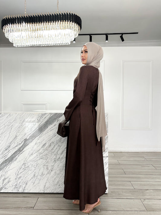 Hajar Dress - Chocolate