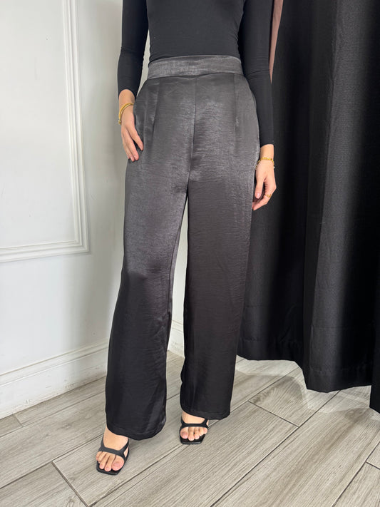 Satin Pants - Black