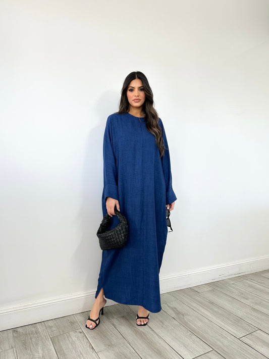 Batoul Batwing Dress - Dark Blue