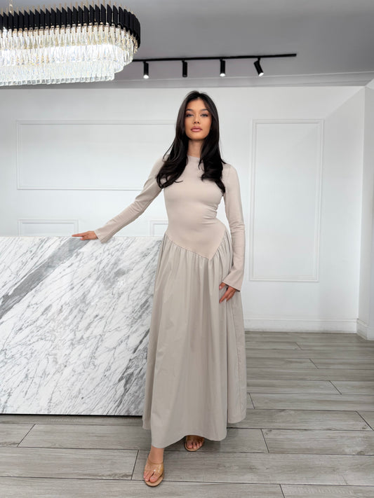 Jasmin Dress - Stone