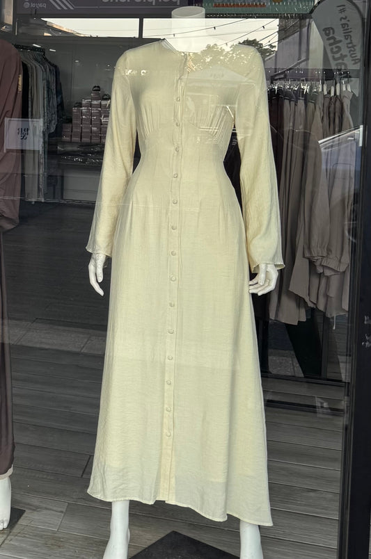 Raza Dress - Butter Yellow