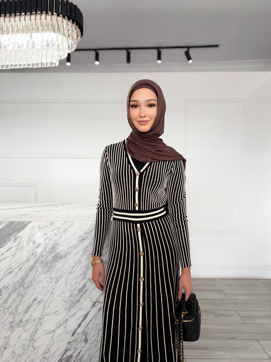 Tuba Knit Dress - Black