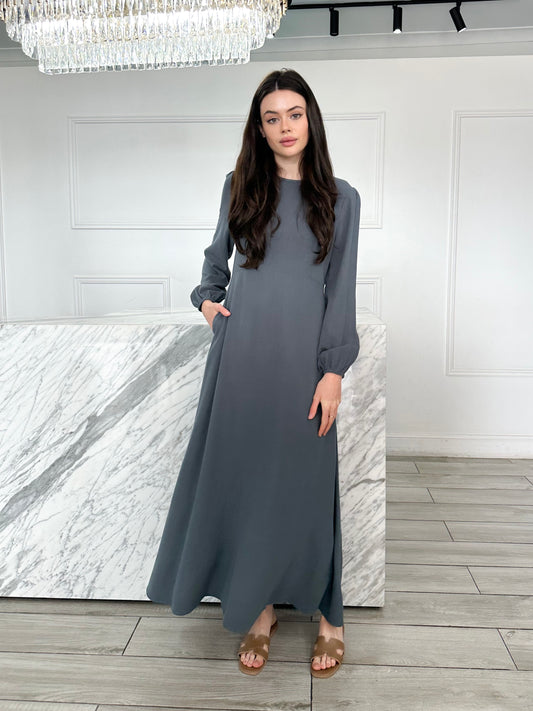 Nour Dress - Slate blue