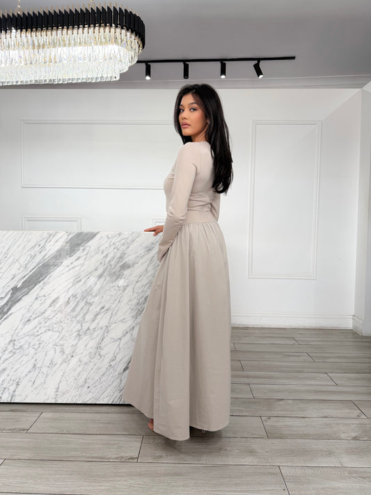 Jasmin Dress - Stone