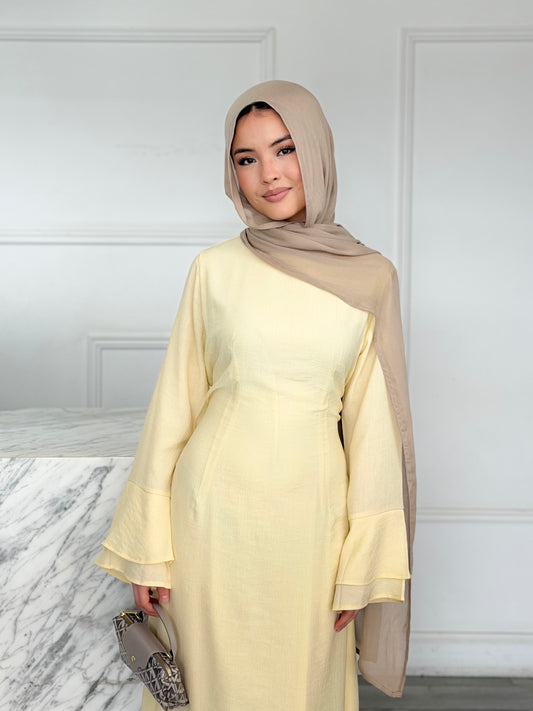 Becka Dress - Butter Yellow