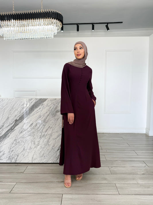 Hanadi Dress - Berry