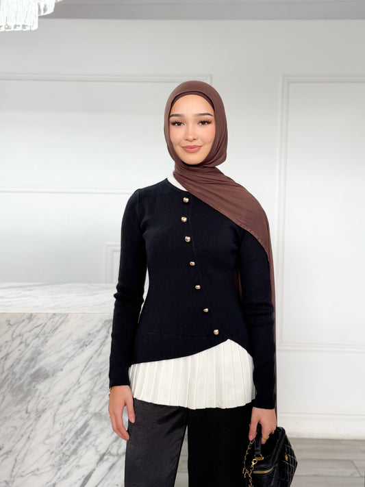 Blair Knit Top - Black