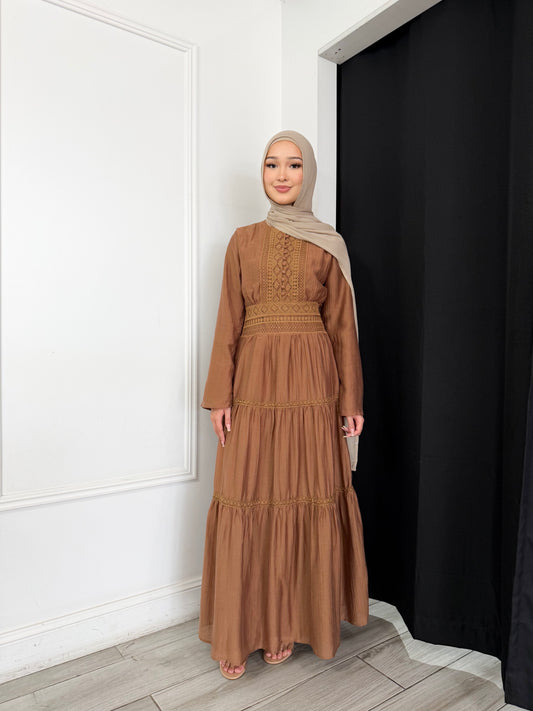 Celeste Dress - Brown