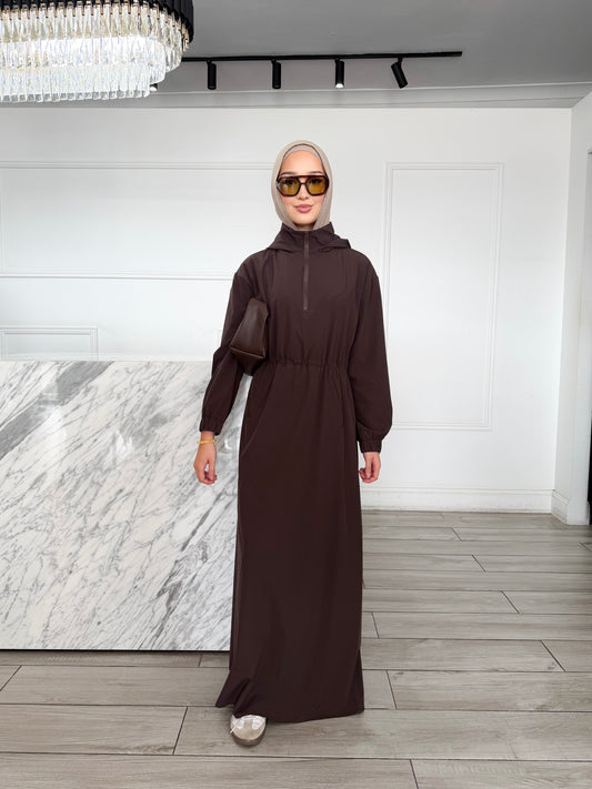Trench Dress - Chocolate