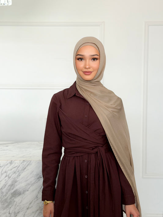 Chiara Dress - Burgundy