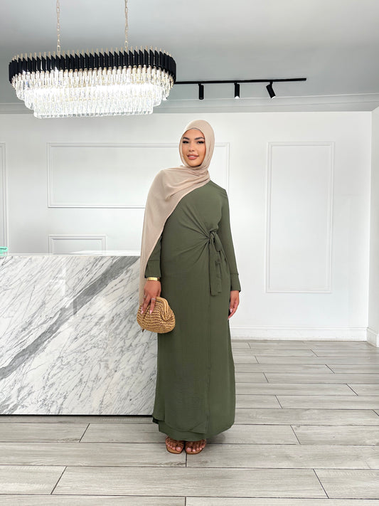 Sidra Wrap Dress - Green