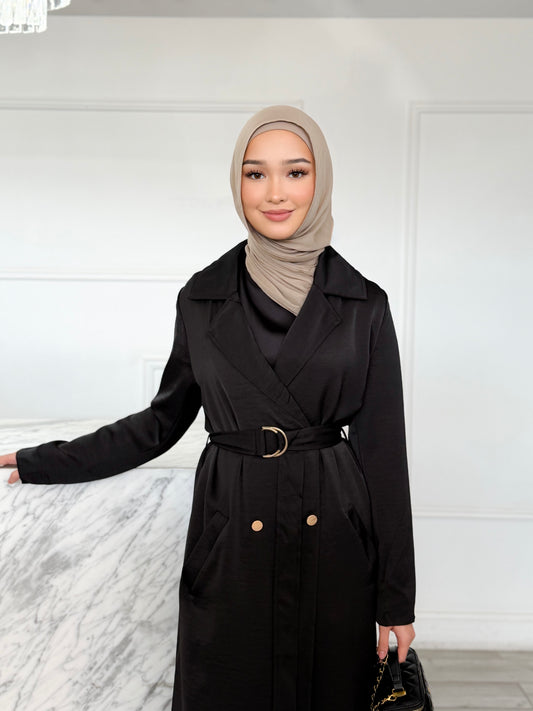 Satin Jacket - Black