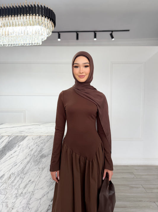 Jasmin Dress - Chocolate