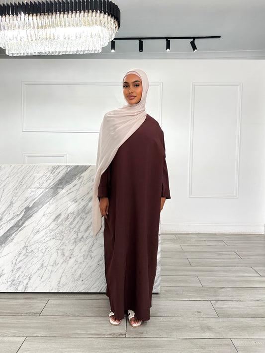 Batwing Abaya 2.0 - Chocolate