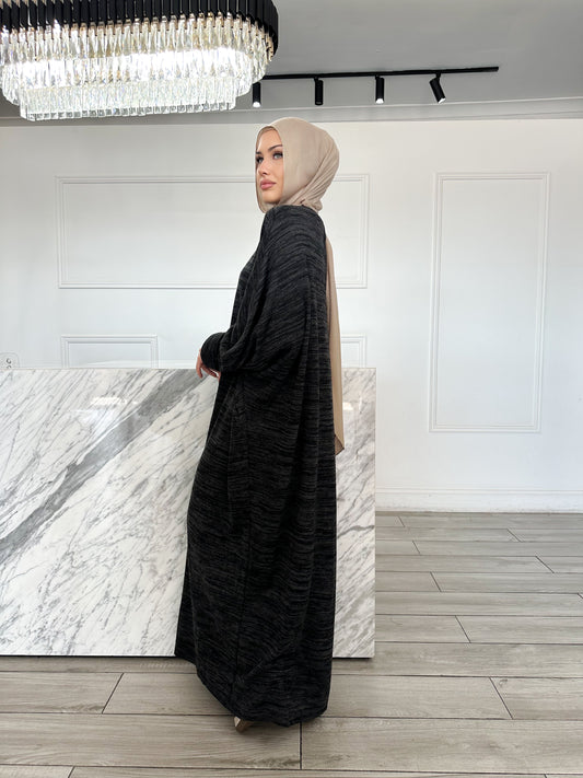 Knit Abaya - Black