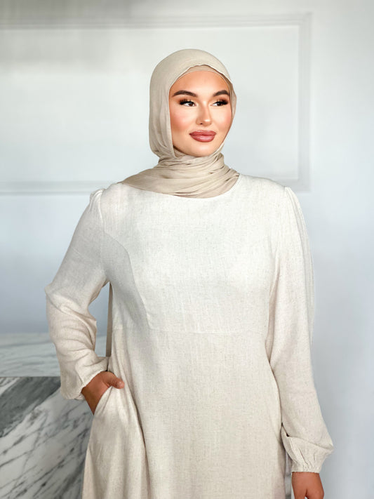 Nour Dress - Oatmeal