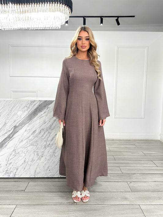 Hajar Dress - Mocha