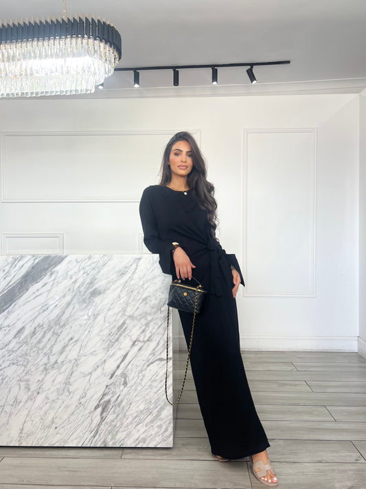 Sidra Knit Dress - Black