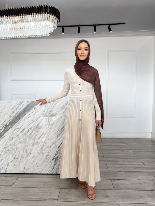 Tuba Knit Dress - Ivory