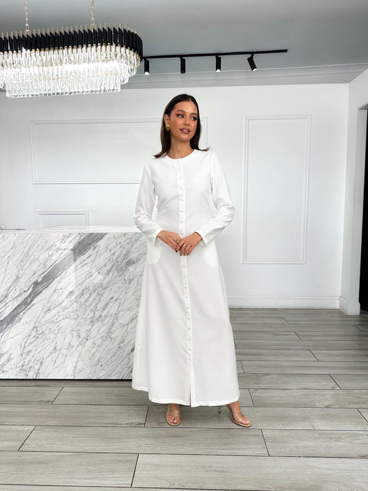 Sherin Dress - White