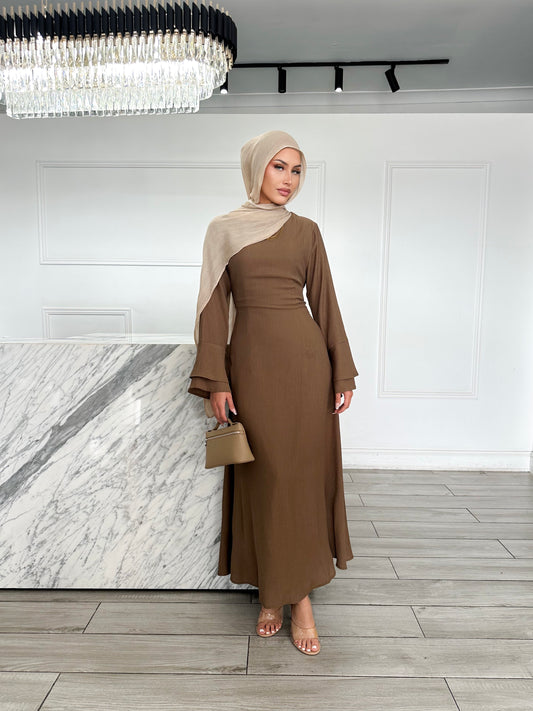 Becka Dress - Brown