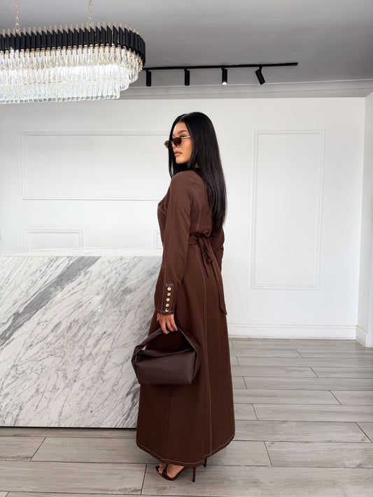 Ayse Dress - Chocolate