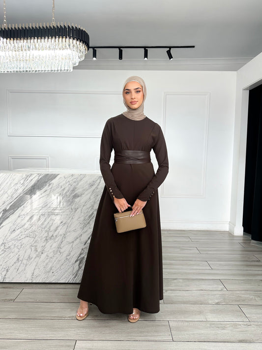Lara Dress - Chocolate