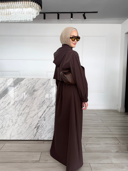 Trench Dress - Chocolate