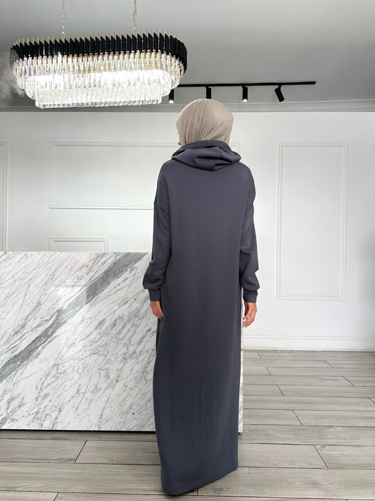Hooded Dress - Blue