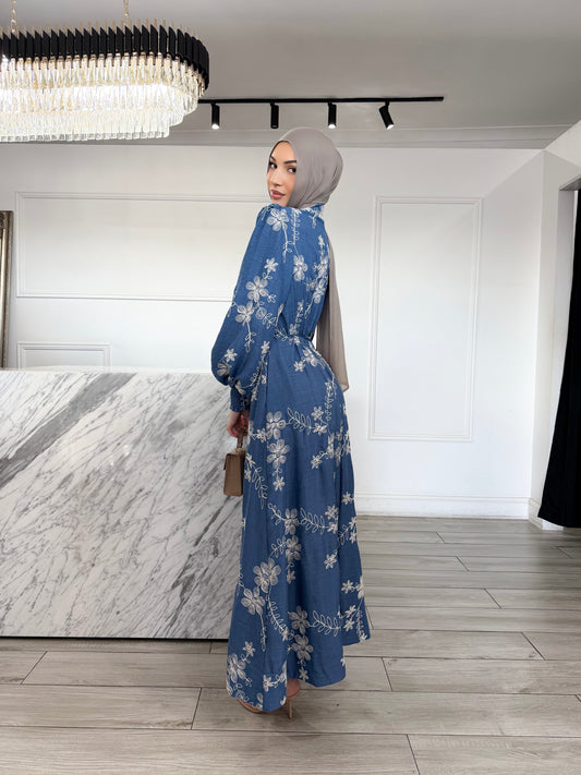 Farah Dress - Blue