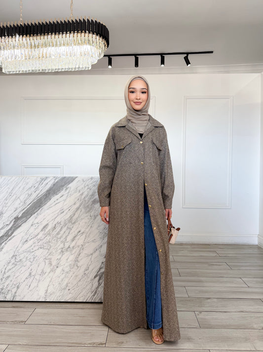Tania Jacket - Brown Print