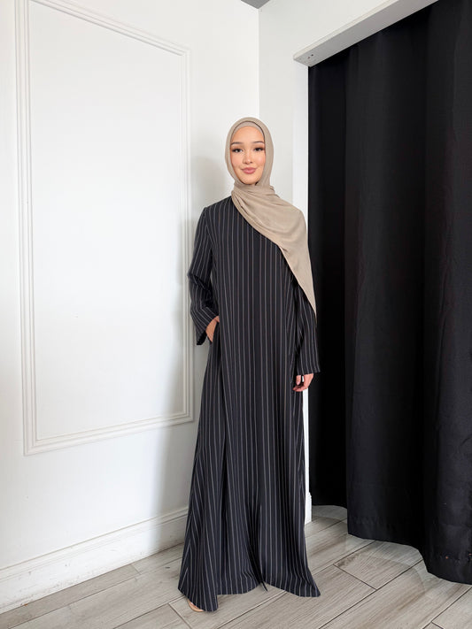 Pinstripe Abaya