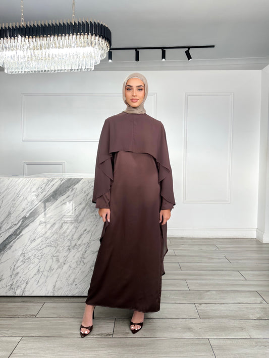 Amina Dress - Chocolate