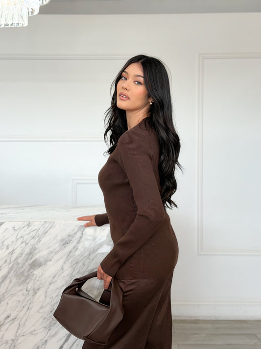 Lena Knit Top - Chocolate