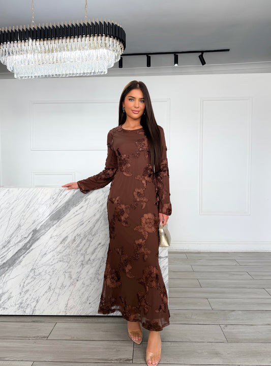 Chérie Dress - Chocolate