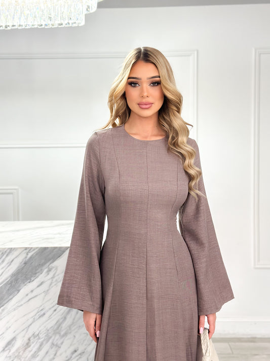 Hajar Dress - Mocha
