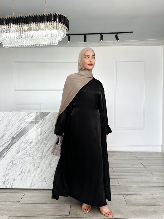 Glam Abaya Set - Black