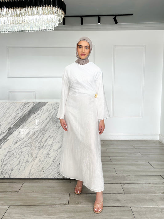 Marigold Dress - White