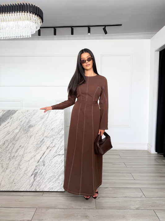 Ayse Dress - Chocolate