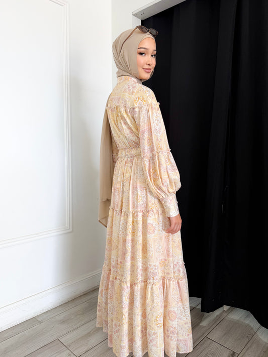 Valencia Dress - Peach