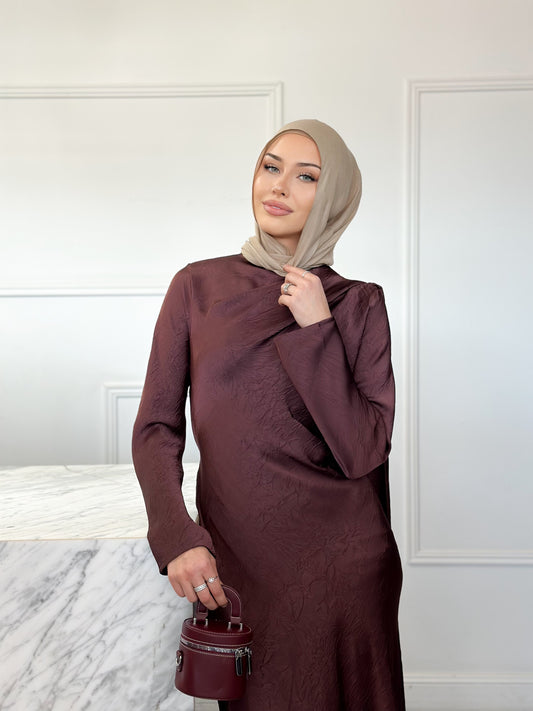Tamika Dress - Burgundy