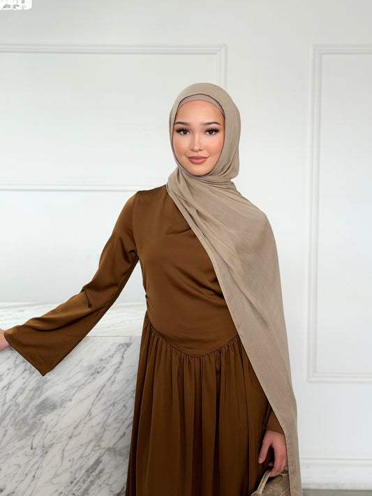 Daphne Dress - Brown
