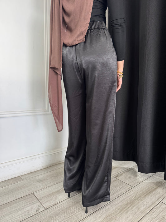 Satin Pants - Black