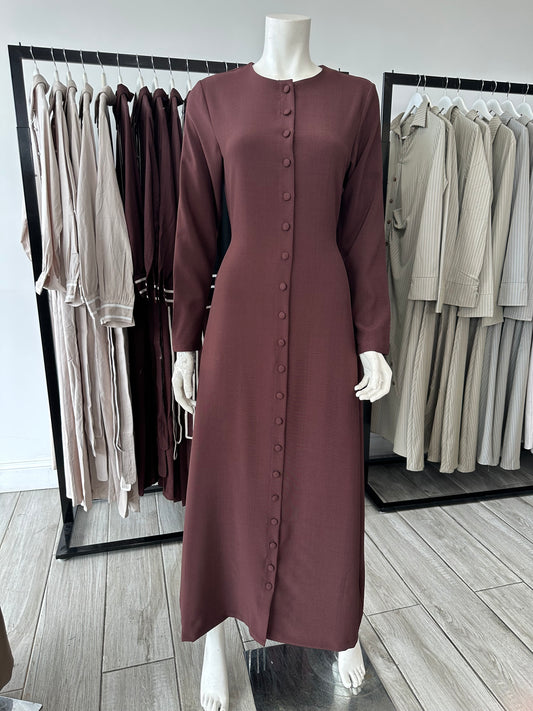 Sherin Dress - Chocolate