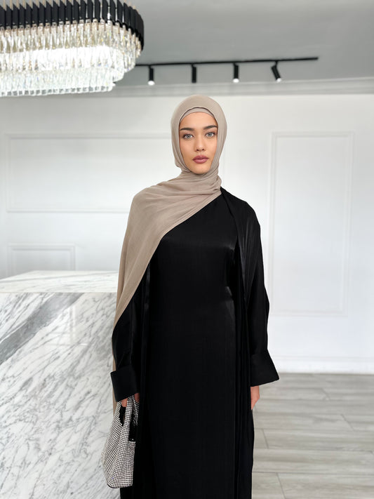 Glam Abaya Set - Black