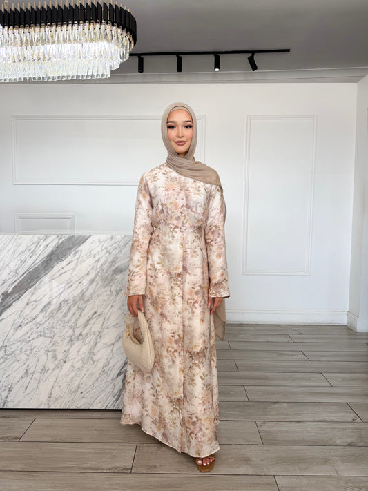 Raza Dress - Nude Floral