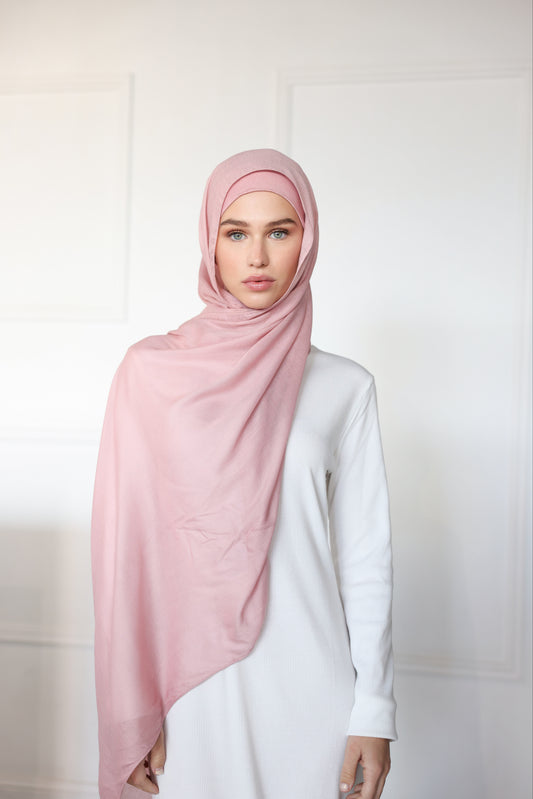 Dusty Pink Hijab Set - M
